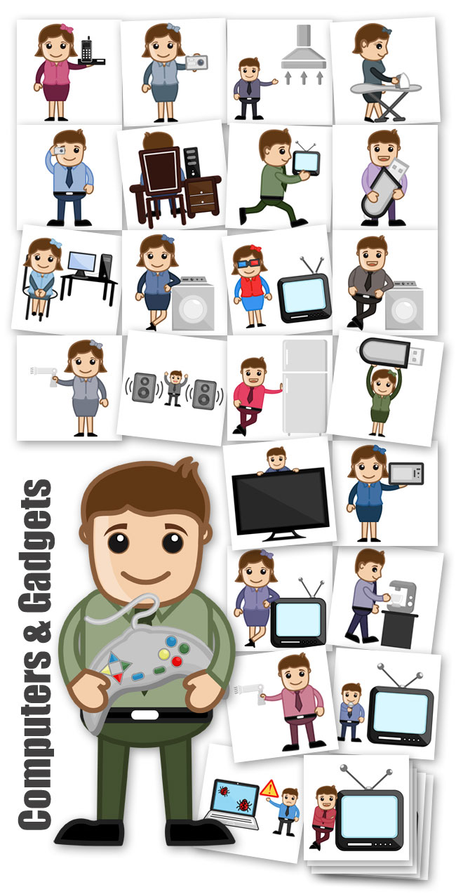 Computers N Gadgets Character Concept