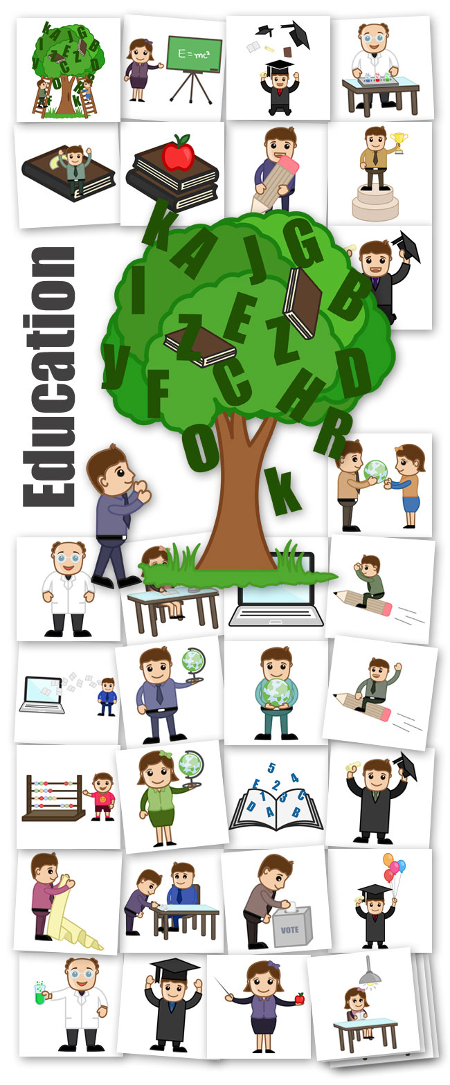 Education Character Concept