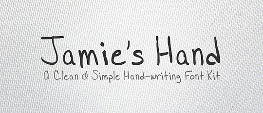 Jamies Hand Font