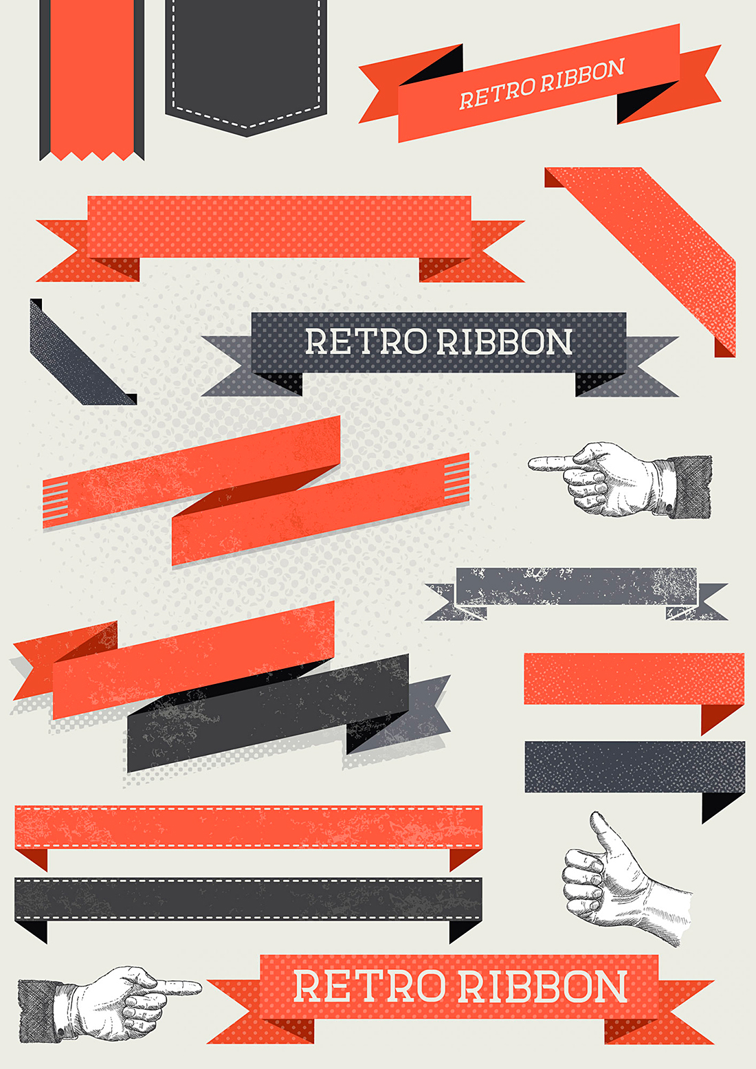 solar-seven-retro-ribbon-set
