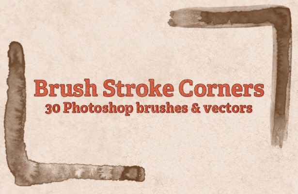 Brush Stroke Corners Brushes