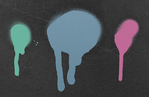 Drippy Spray Paint Brushes