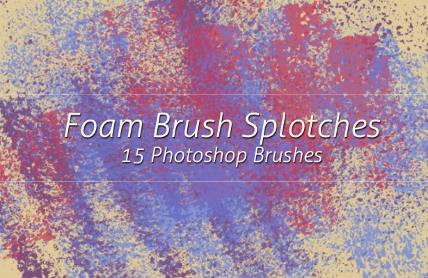Foam Brush Splotches