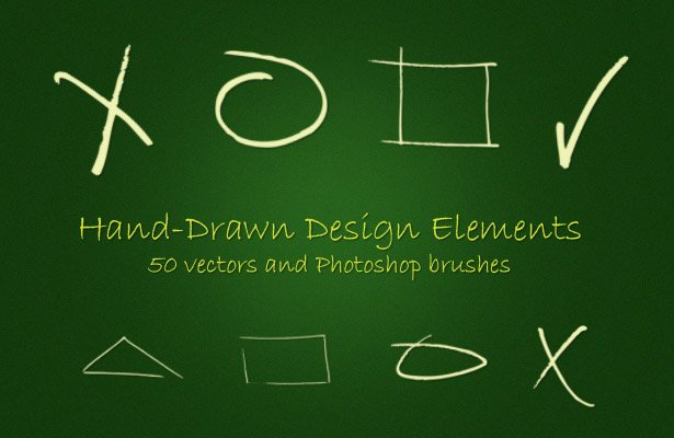 Hand-Drawn Elements Brushes