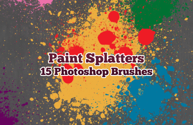 Paint Splatters Brushes
