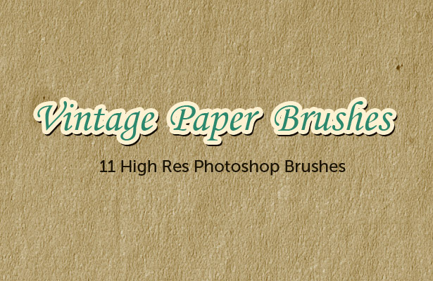 Vintage Paper Brushes