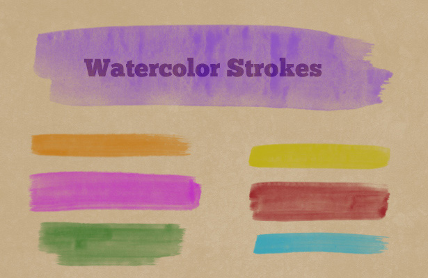 Watercolor Strokes Brushes