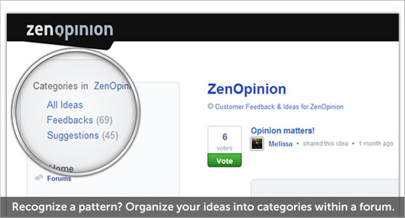 Categorize Ideas