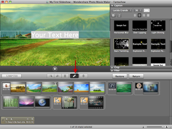 Edit Slideshow