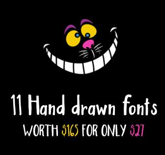 11 Hand Drawn Fonts by On the Spot Studio