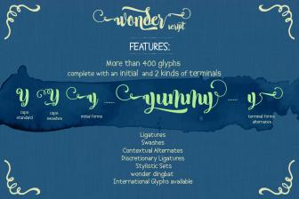 Wonder: A Hand-Drawn Calligraphy Font With a Sexy Style - only $9!