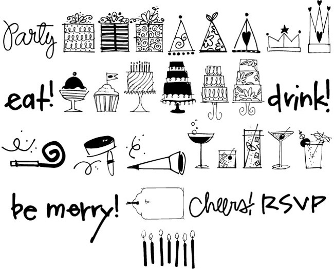 bundle of 6 whimsical doodles fonts only 27 mightydeals doodle fonts