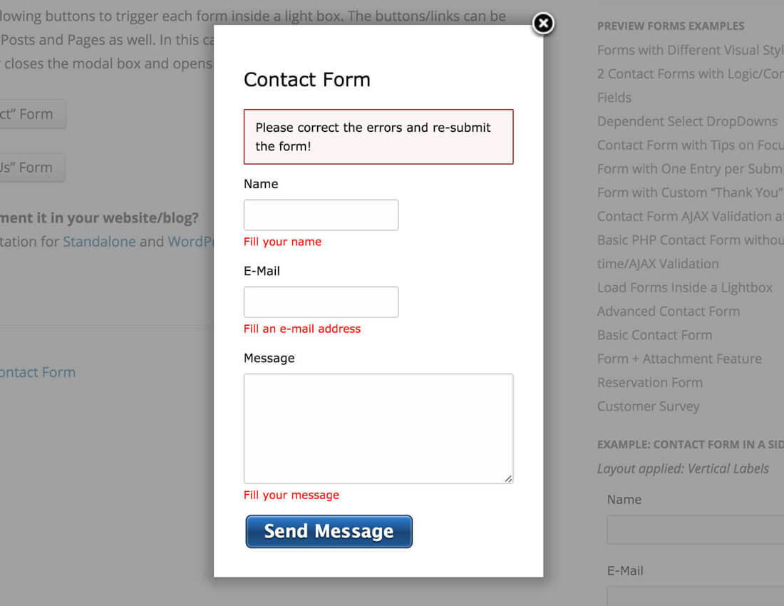 Ajax stylish contact form Ajax stylish contact form