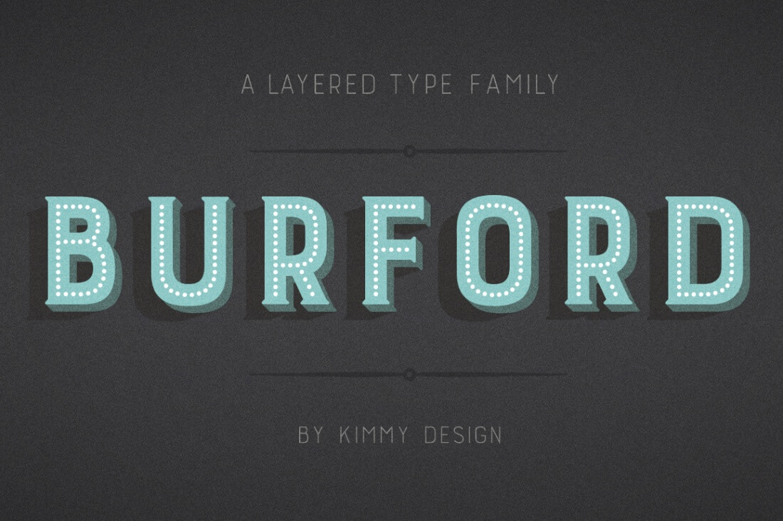 Burford Rustic Font Family Highlights Burford Rustic Font Family Highlights