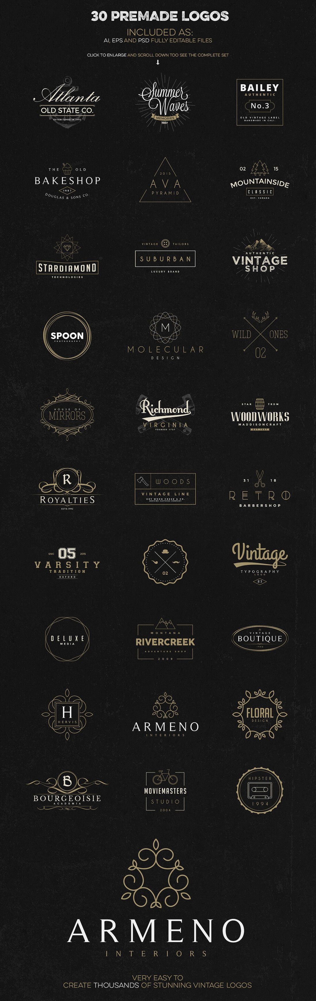 Professional Logo Creation Kit Bundle With 500 Elements Only 14 Mightydeals