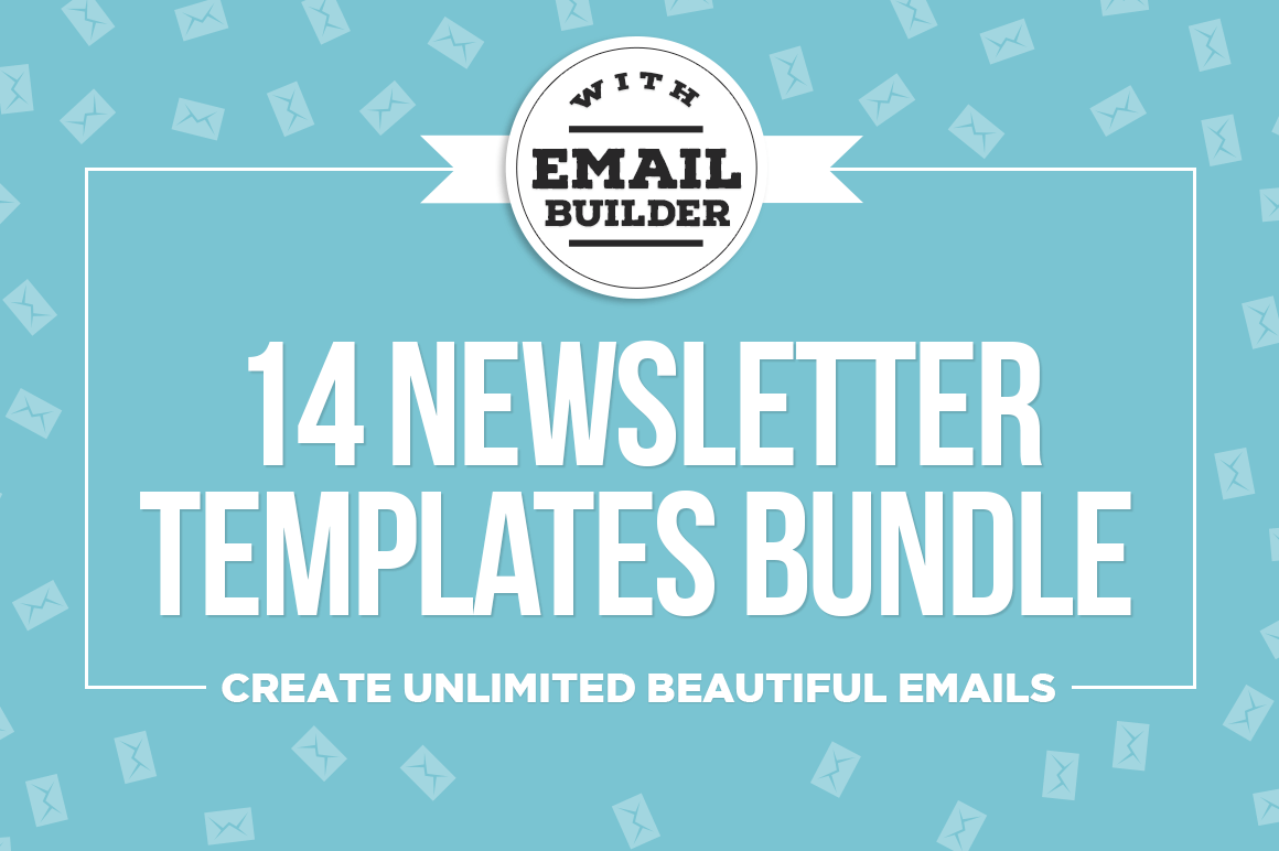 bundle of 14 email newsletter templates mailchimp compatible only