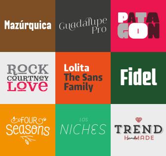 Latinotype Pack of 9 Fabulous Font Families - only $37!