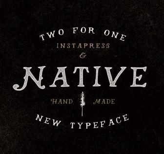 Native Font + Instapress Photoshop Action 