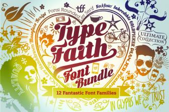 Mega Bundle: 14 Font Families from TypeFaith - only $24!