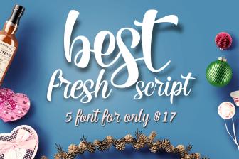 8 Fresh Script  Fonts from Rabbittype - only $12!